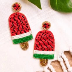 Watermelon Pops Earrings, Red -Chic Soul Store 18 1eaf6fbc ca81 45e1 8c81 04b0748b751e
