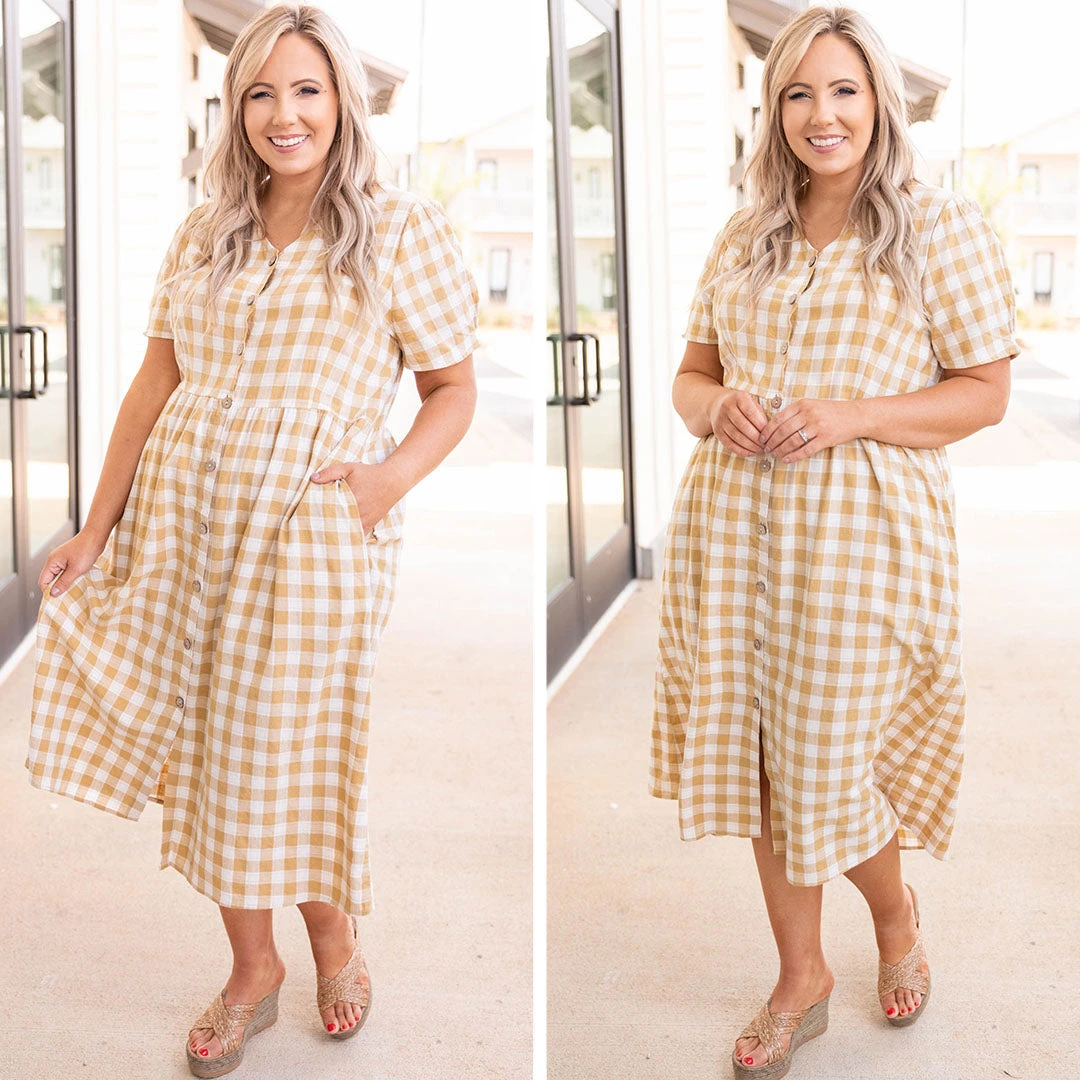 Brunch Vibes Dress, Yellow 8 Brunch Vibes Dress, Yellow - Image 6