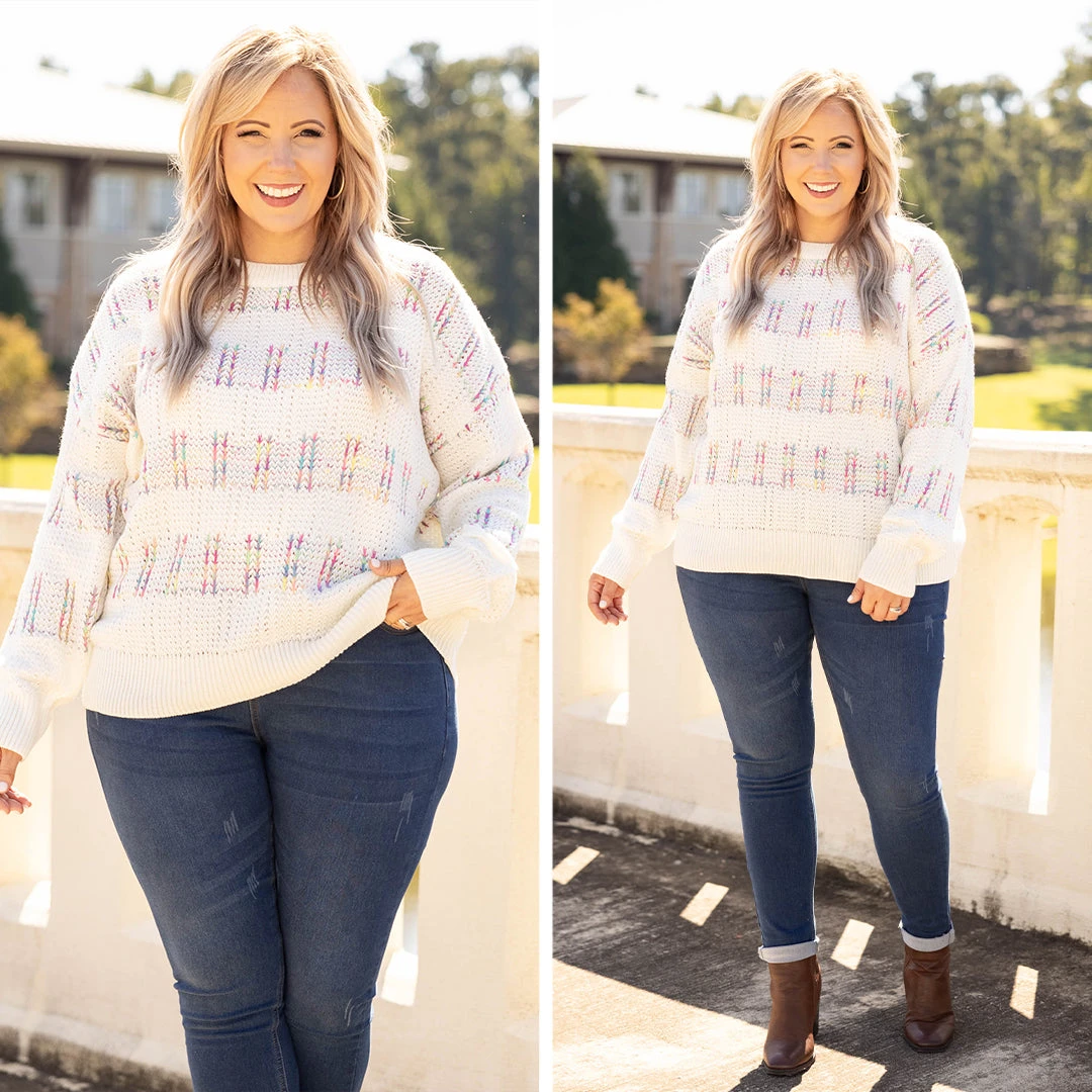 Putting My Hands In The Air Sweater, Ivory 8 Putting My Hands In The Air Sweater, Ivory - Image 6