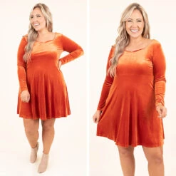 Pretty And Poised Dress, Orange -Chic Soul Store 19 a86b33ce 06af 421e 9964 de88df127539