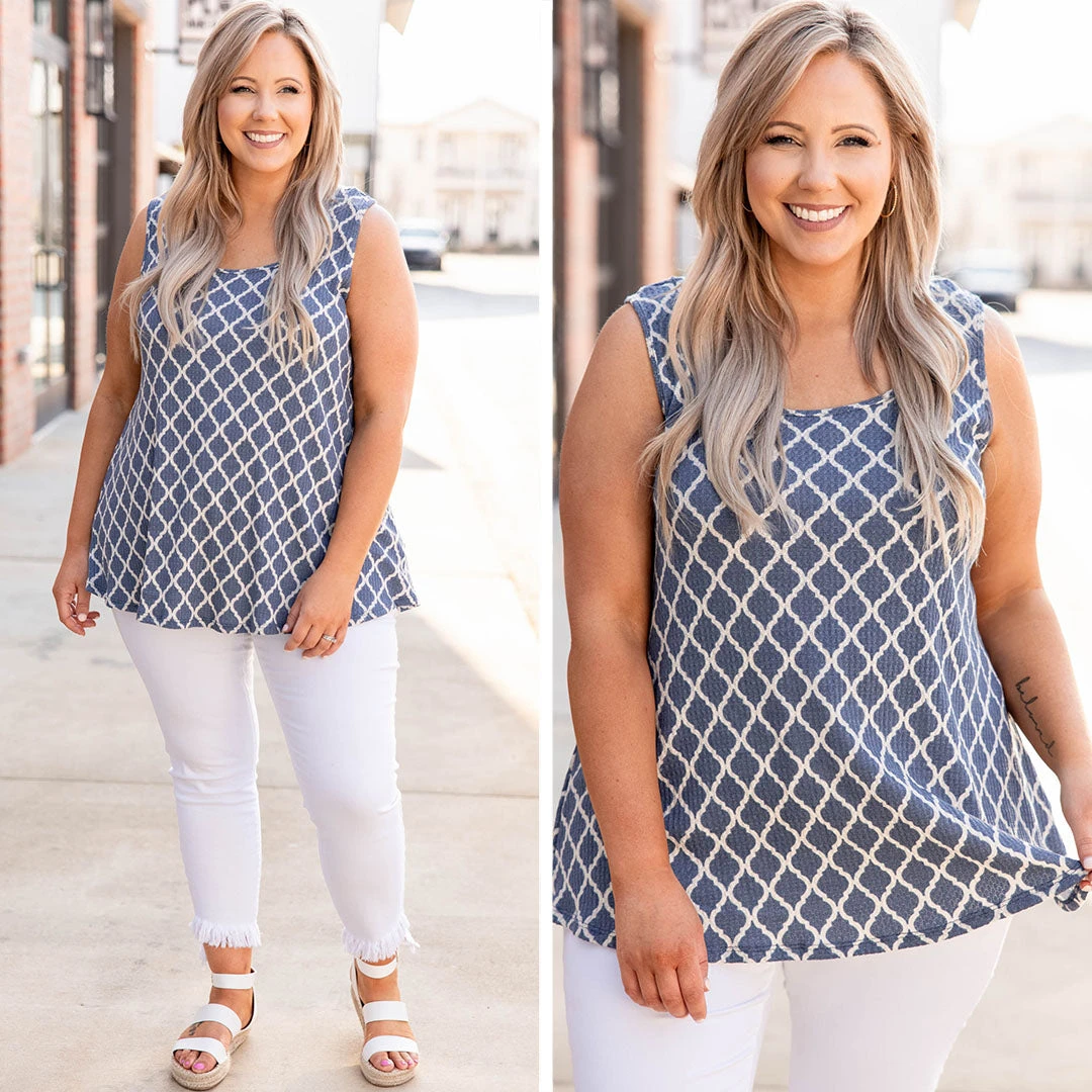 Close Encounters Tank, Blue 8 Close Encounters Tank, Blue - Image 6