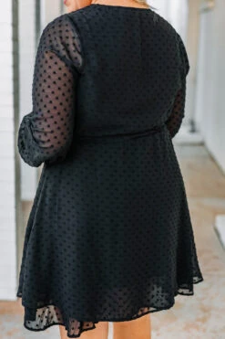 Dinner Date Dress, Black -Chic Soul Store 1B0A8362