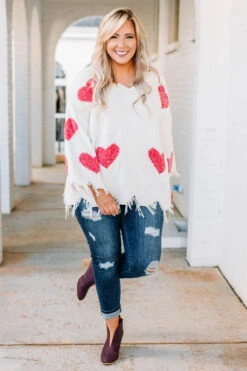 Give Love Sweater, Off White -Chic Soul Store 1B0A8928