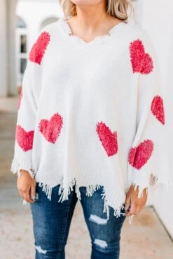 Give Love Sweater, Off White -Chic Soul Store 1B0A8961