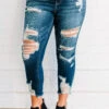 Can't Say Goodbye Skinny Jeans, Dark Wash 1 Can't Say Goodbye Skinny Jeans, Dark Wash -Chic Soul Store 1B0A9753