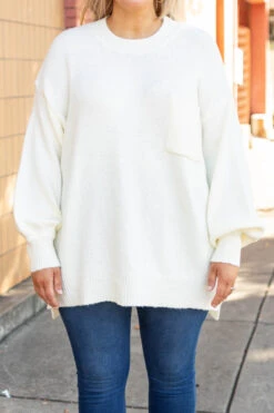 Yours In A Heartbeat Top, Cream -Chic Soul Store 1B7A6553