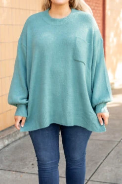 Yours In A Heartbeat Top, Sage -Chic Soul Store 1B7A6667