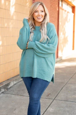 Yours In A Heartbeat Top, Sage