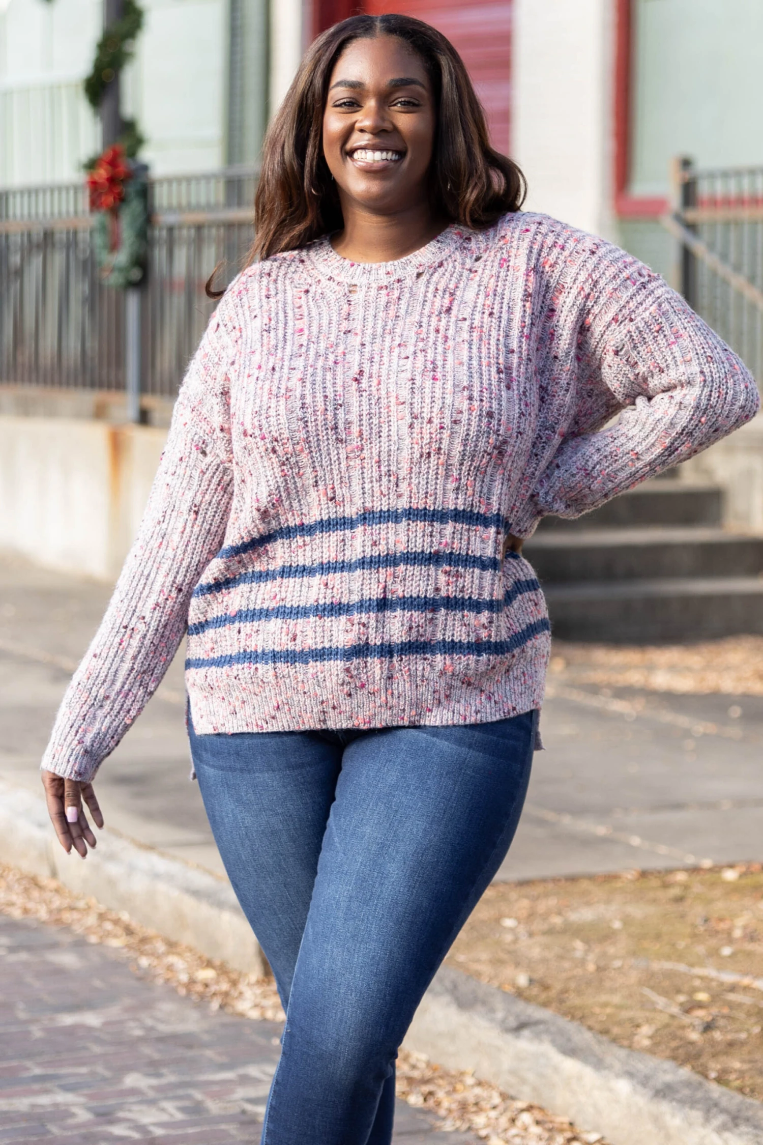 Intense Moments For Me Sweater, Taro-Navy 3 Intense Moments For Me Sweater, Taro-Navy