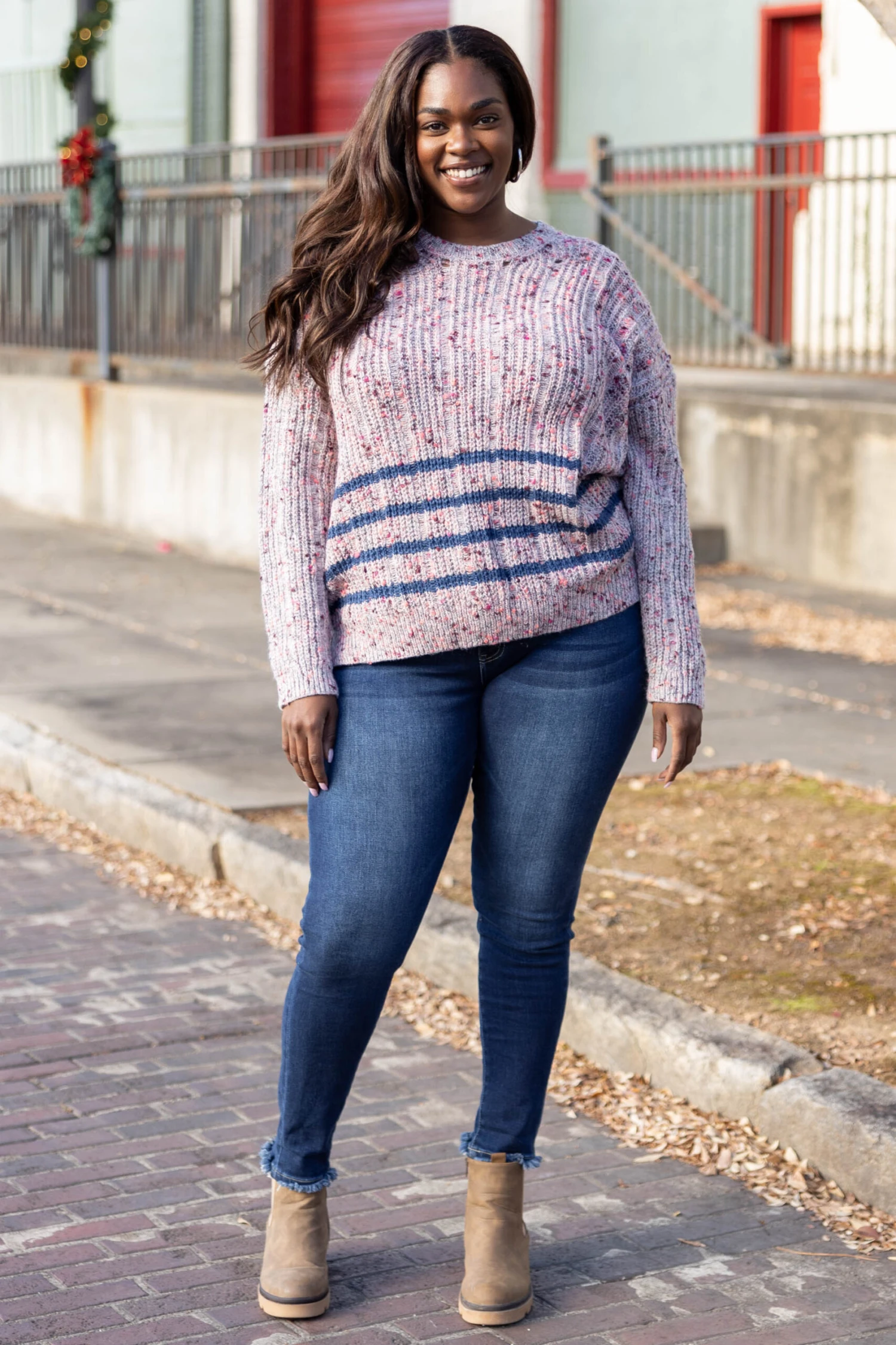 Intense Moments For Me Sweater, Taro-Navy 4 Intense Moments For Me Sweater, Taro-Navy - Image 2