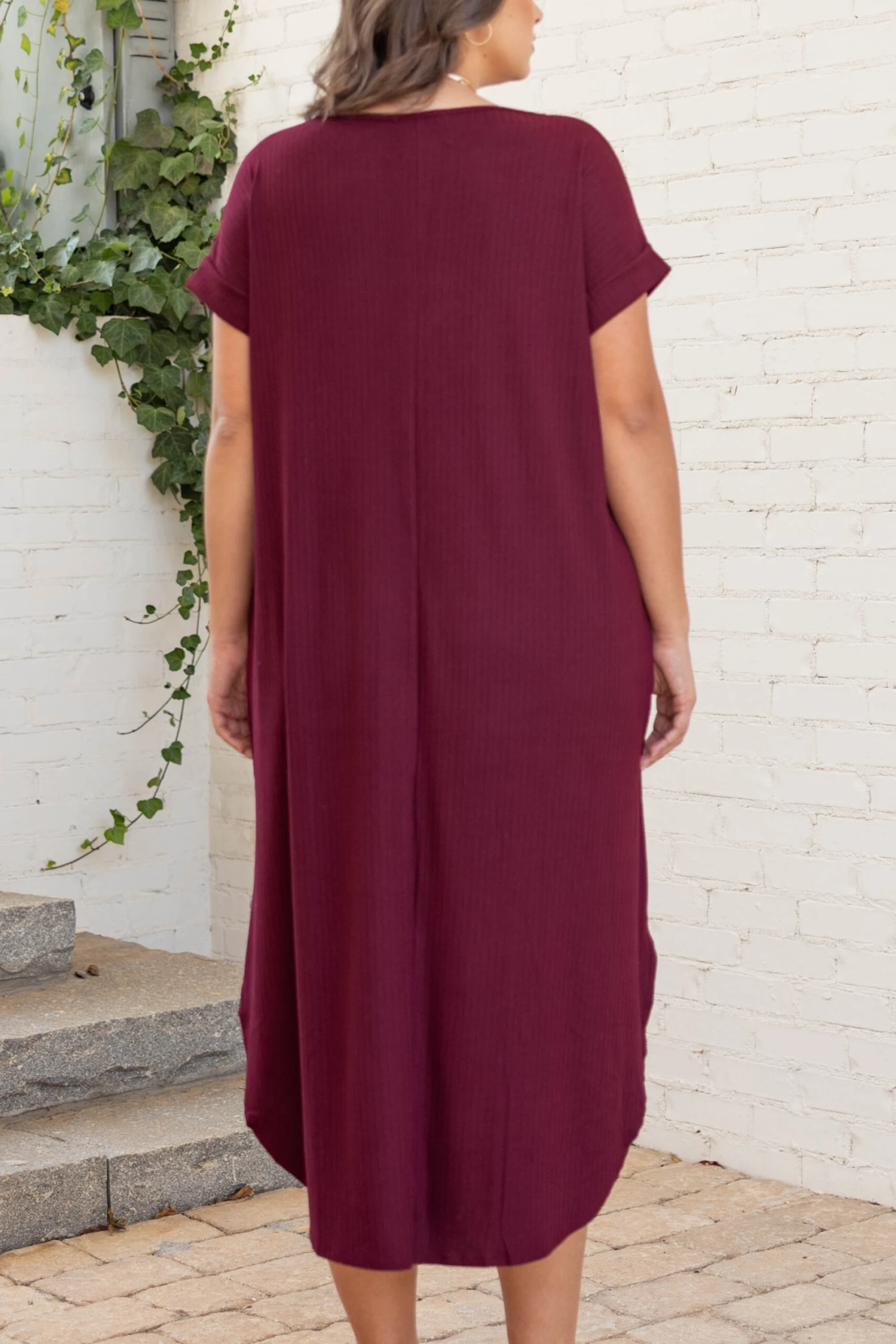 Here We Go Again Dress, Burgundy 7 Here We Go Again Dress, Burgundy - Image 5