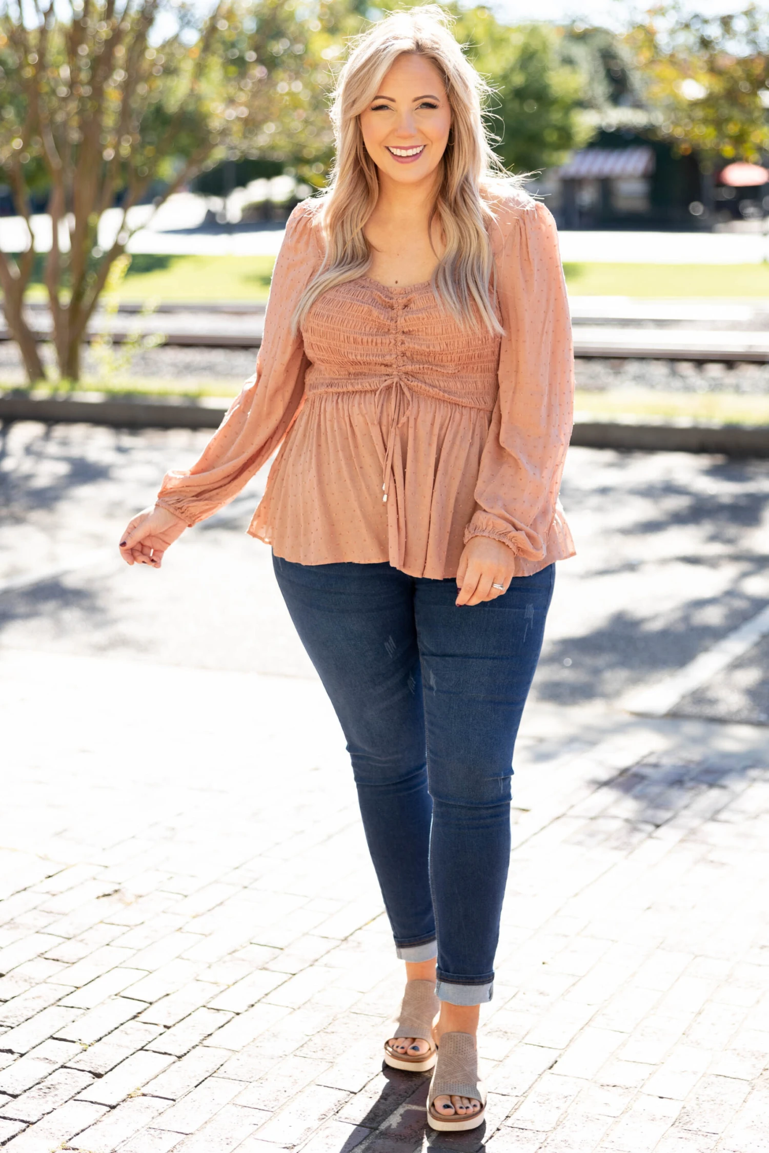 Rushing Back Top, Mauve 4 Rushing Back Top, Mauve - Image 2