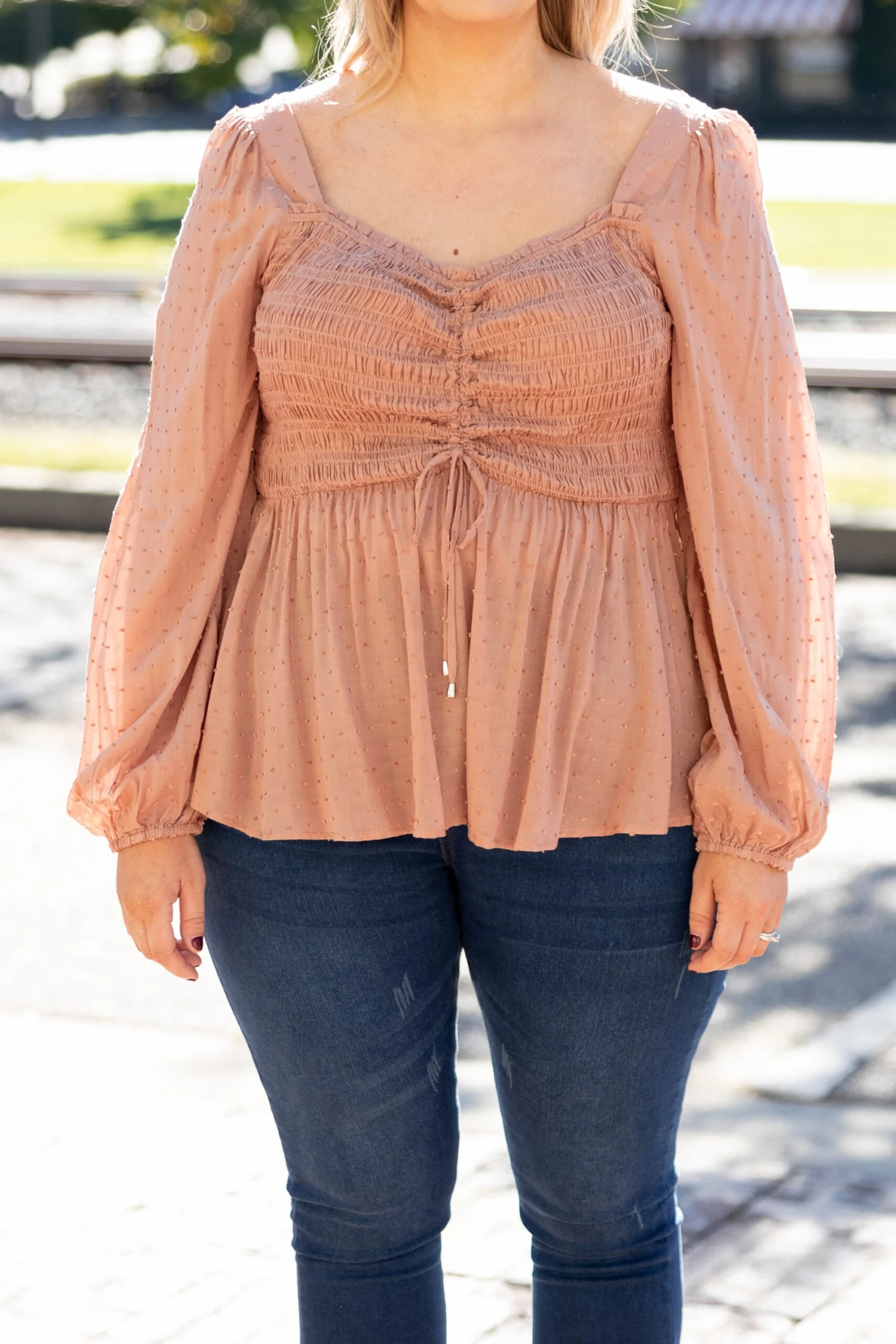 Rushing Back Top, Mauve 6 Rushing Back Top, Mauve - Image 4