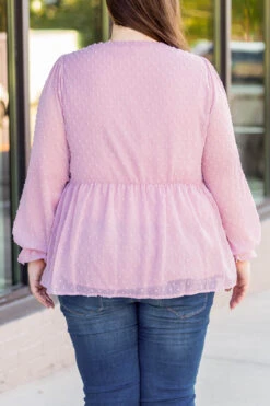 Party In Dots Top, Mauve -Chic Soul Store 1B7A8358