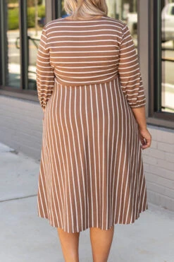 Holding Hands On The Boardwalk Dress, Taupe -Chic Soul Store 1B7A8767