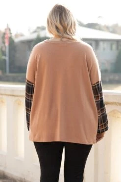 Whole Lot Of History Tunic, Camel -Chic Soul Store 1I5A2391