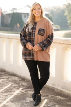 Whole Lot Of History Tunic, Camel -Chic Soul Store 1I5A2396