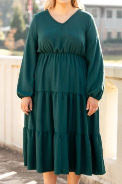 Grass Is Greener Dress, Hunter Green 11 Grass Is Greener Dress, Hunter Green -Chic Soul Store 1I5A2569