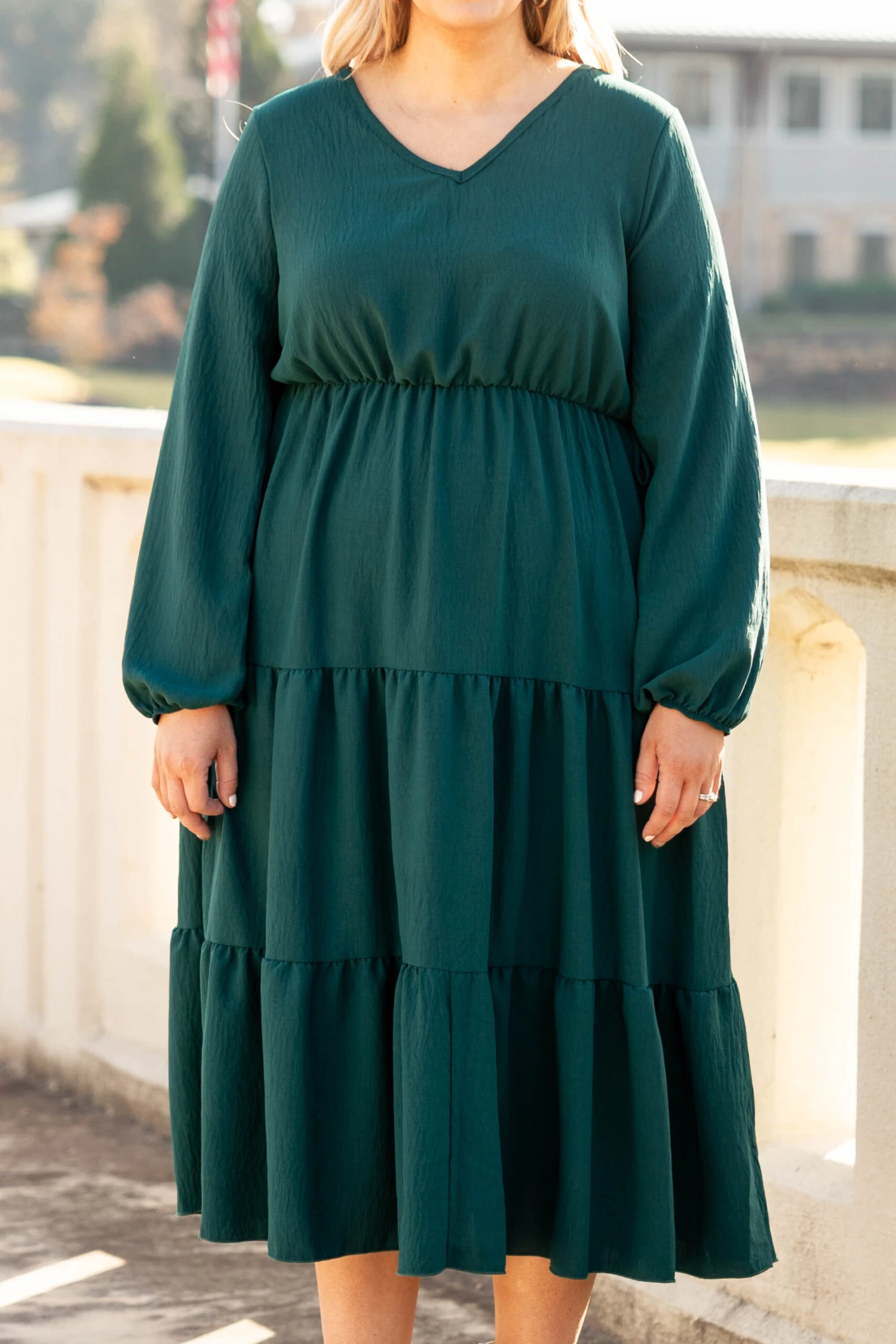 Grass Is Greener Dress, Hunter Green 6 Grass Is Greener Dress, Hunter Green - Image 4