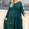 Grass Is Greener Dress, Hunter Green -Chic Soul Store 1I5A2578