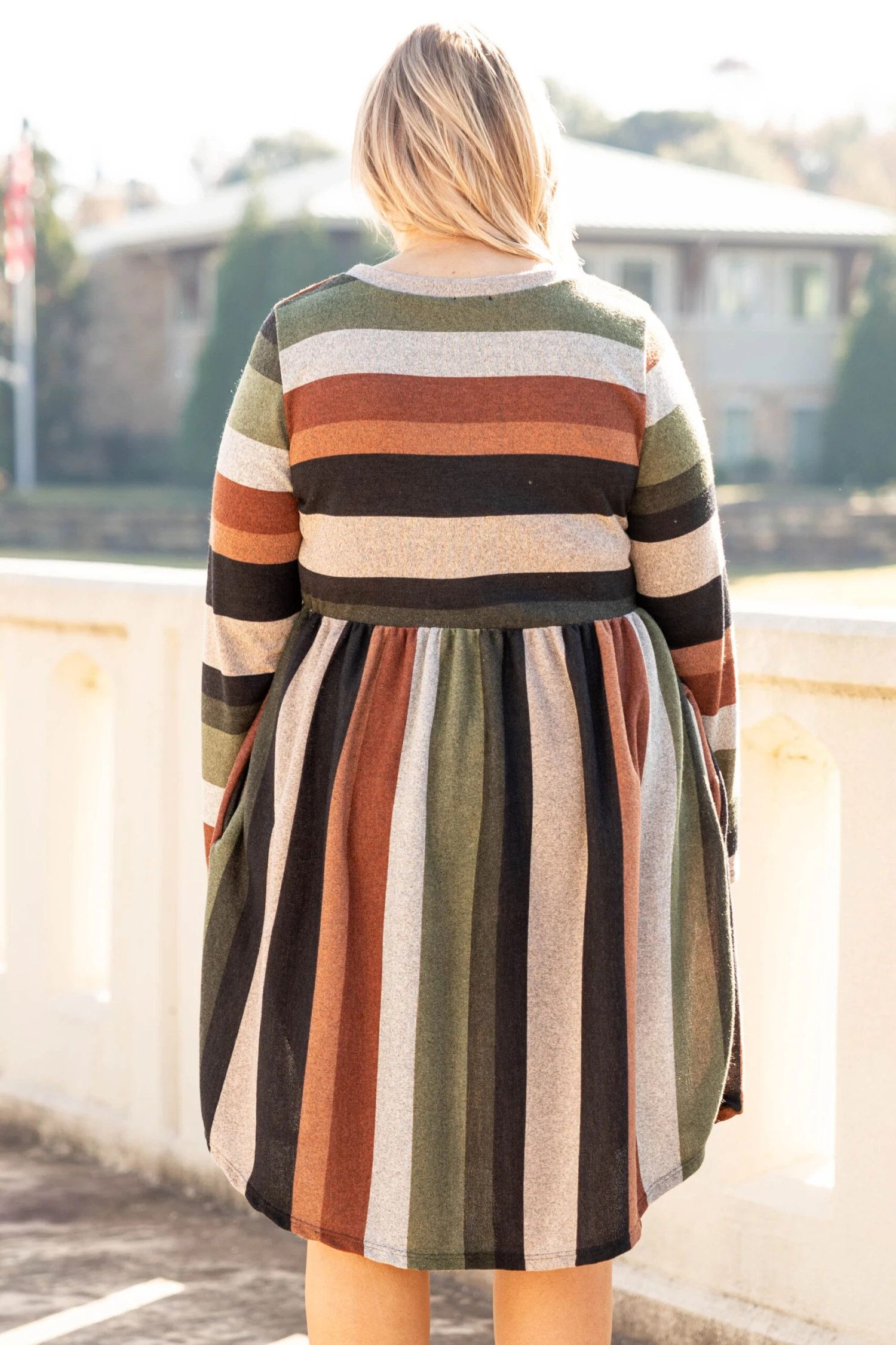 Thinking Of The Past Dress, Olive-Black 7 Thinking Of The Past Dress, Olive-Black - Image 5