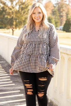 Imported For You Top, Black/Mauve