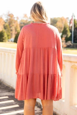 Everything Is Groovy Dress, Rust -Chic Soul Store 1I5A8506