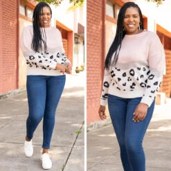 Never Miss A Beat Sweater, Blush/Ivory -Chic Soul Store 1 18583f0a f550 44d1 a951 f28f0cfe6b17