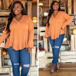 Happier Together Top, Rust -Chic Soul Store 1 3b734e43 8cbb 43b9 8db1 f1c635e33660