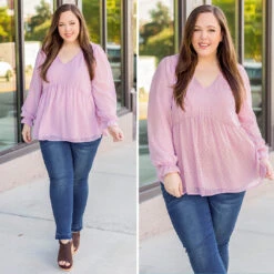Party In Dots Top, Mauve -Chic Soul Store 1 54a17363 cb9e 4338 bb6d f0c4cce01d76
