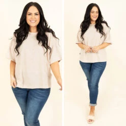 Back Before Noon Top, Taupe -Chic Soul Store 1 73933890 393e 4b53 9318 8cc4eac38d5f