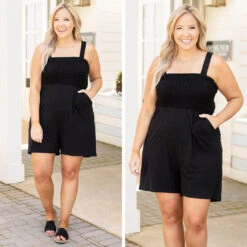 Adventures Ahead Romper, Black -Chic Soul Store 1 95595f85 5162 4557 b90e 7607a93de5fe