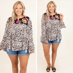 Classy But Sassy Top, Leopard -Chic Soul Store 1 9f141e67 21f2 4d5c 8698 6e78c0f8d06f