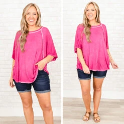 Balanced Top, Hot Pink -Chic Soul Store 1 ae24d0c9 0bdf 4ed8 8992 1588362c241f