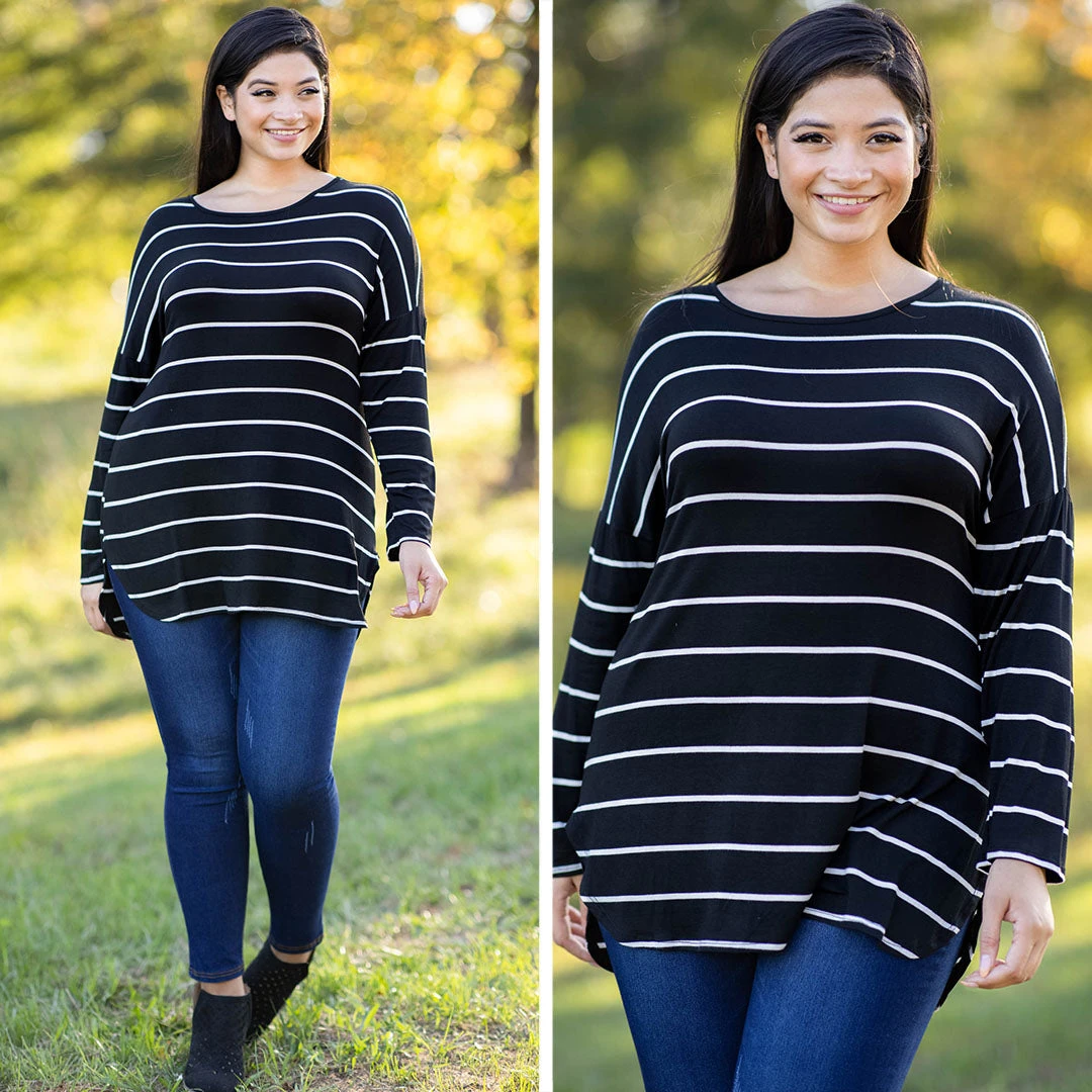 Looks Tempting Top, Black-Ivory 8 Looks Tempting Top, Black-Ivory - Image 6