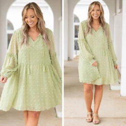 Blessed With The Best Dress, Sage -Chic Soul Store 1 f0d58821 76cb 418d b80c 28999bfd4bbe