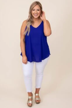 Going Coastal Tank, Royal Blue -Chic Soul Store 2 18Kim 1372