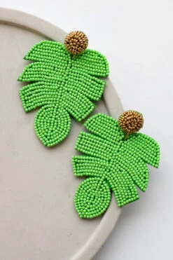 Sunny Situation Earrings, Light Green