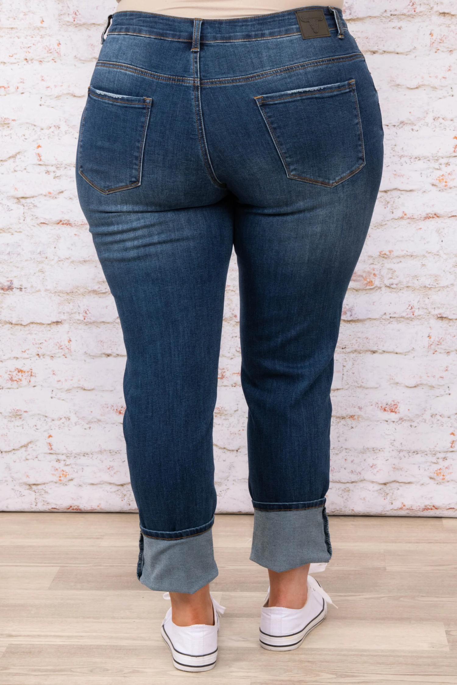 Hold Please Boyfriend Jeans, Dark Wash 7 Hold Please Boyfriend Jeans, Dark Wash - Image 5