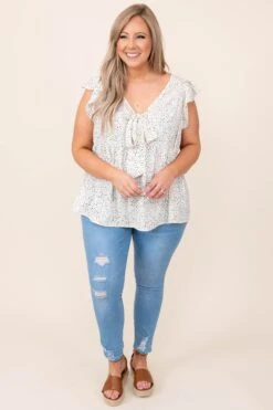 Poetic Vibes Top, Beige -Chic Soul Store 2 25Kim 564