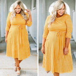 Holding Hands On The Boardwalk Dress, Mustard 13 Holding Hands On The Boardwalk Dress, Mustard -Chic Soul Store 2.29 10