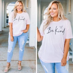 Share Kindness Tee, Pink -Chic Soul Store 2.3 17