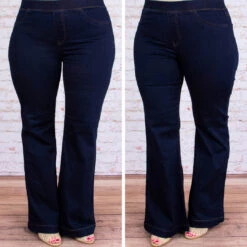Dare To Flare Jeans, Super Dark Wash 11 Dare To Flare Jeans, Super Dark Wash -Chic Soul Store 2.4 13