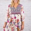 Boho Bouquet Dress, Cream -Chic Soul Store 20170503 SOL 9828