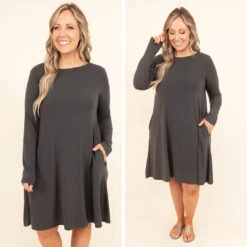 Breathe Deeply Dress, Ash Gray -Chic Soul Store 20 18df27c4 f404 4fe0 b5be 603c1752d41c