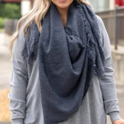 Well Versed Scarf, Navy -Chic Soul Store 20 3c7ba31f 78fb 4186 a8b9 9a4ce09299c2