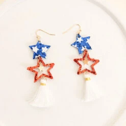 Shooting Stars Earrings, Blue -Chic Soul Store 20 a98a3617 265d 4b33 8eb9 4e70ce7d380a