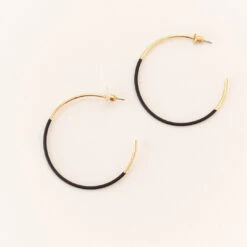 Summer Hoop Earrings, Black -Chic Soul Store 20 eb3851a1 80ee 483d be0d 86b558cd2a24