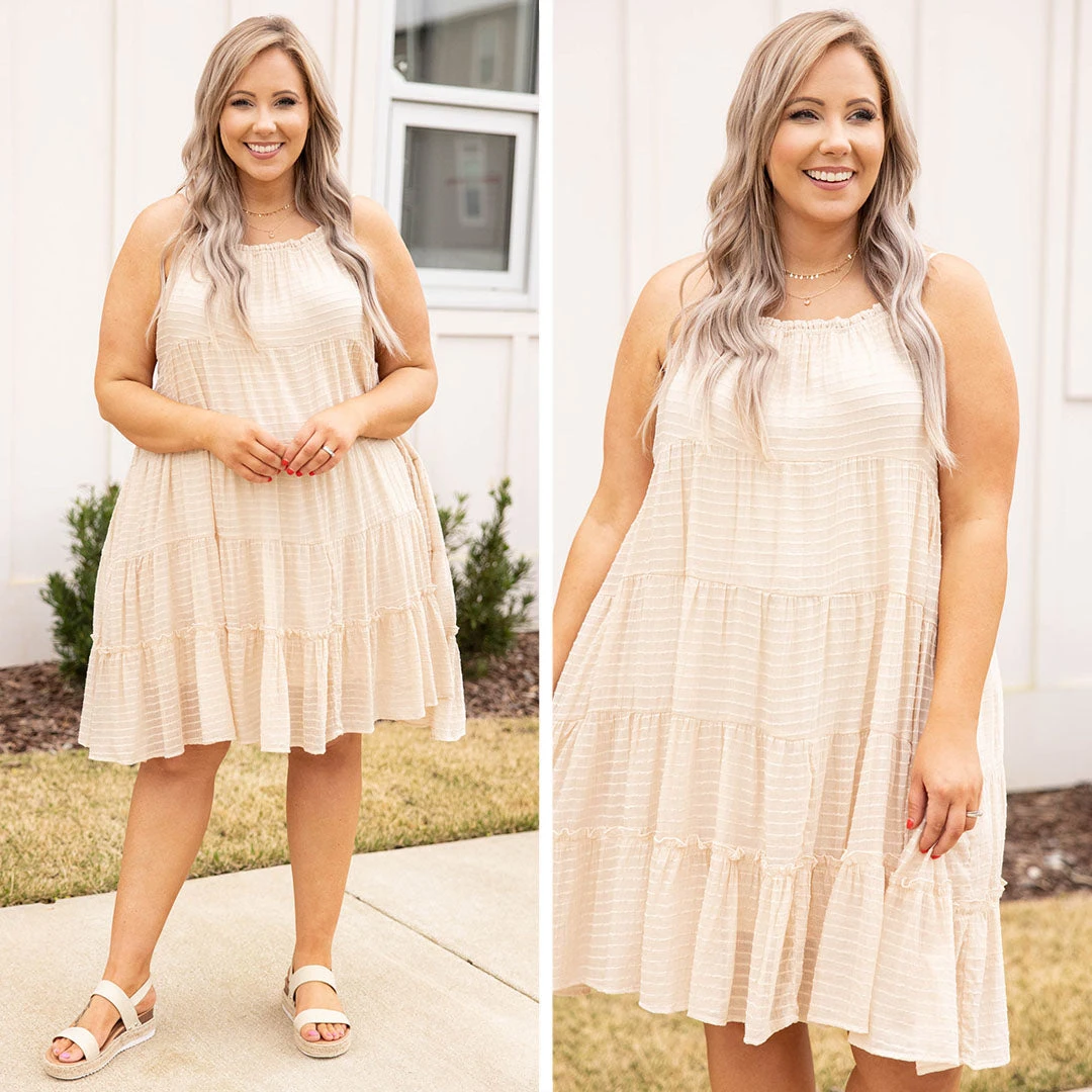 A Star On The Scene Dress, Natural 8 A Star On The Scene Dress, Natural - Image 6