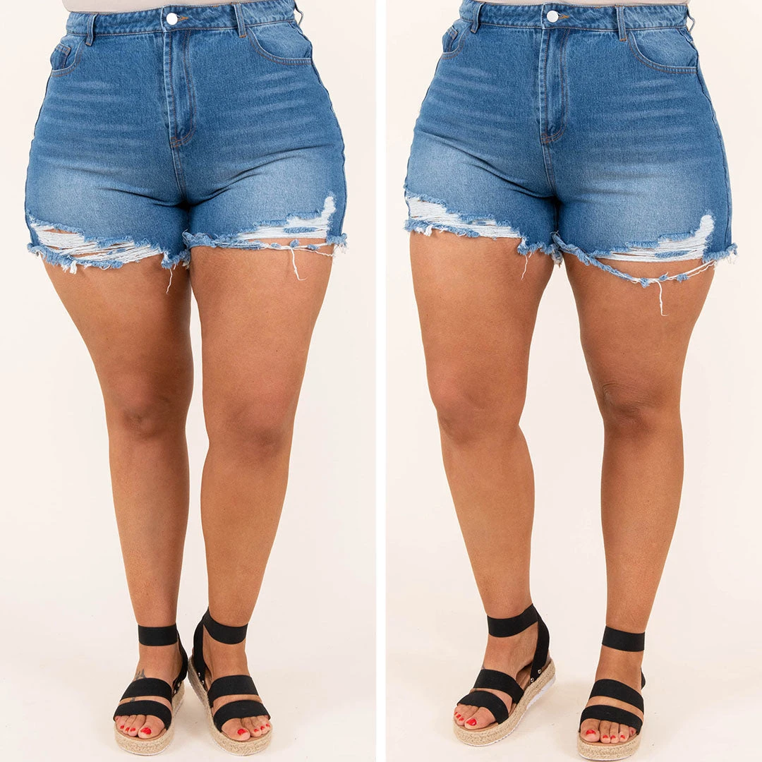 Sunny Living Shorts, Medium Wash 8 Sunny Living Shorts, Medium Wash - Image 6